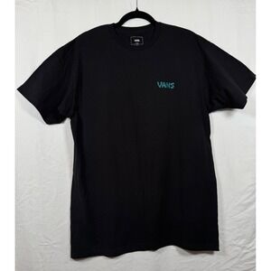 Vans Toucan Skull Graphic T-Shirt Mens Large Black 100% Cotton Skateboarding